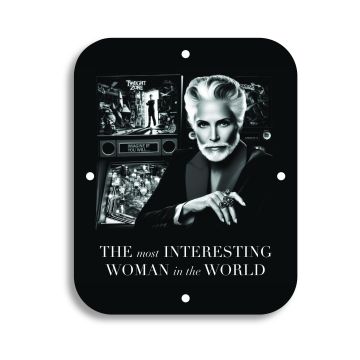 Metal Game Room Sign - The Most Interesting Woman In The World